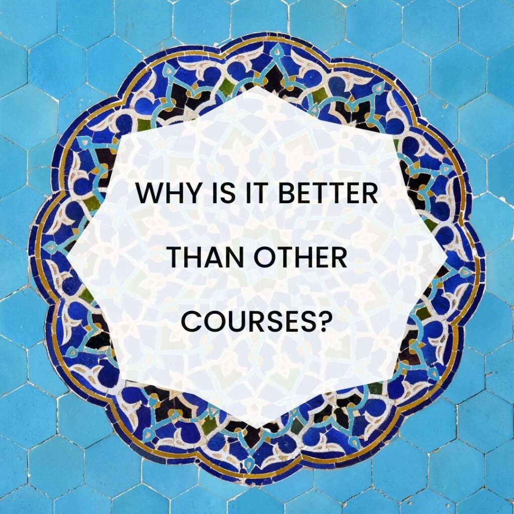 'Why is it better than other courses' icon